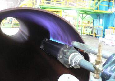 Line Burner Flame Profile